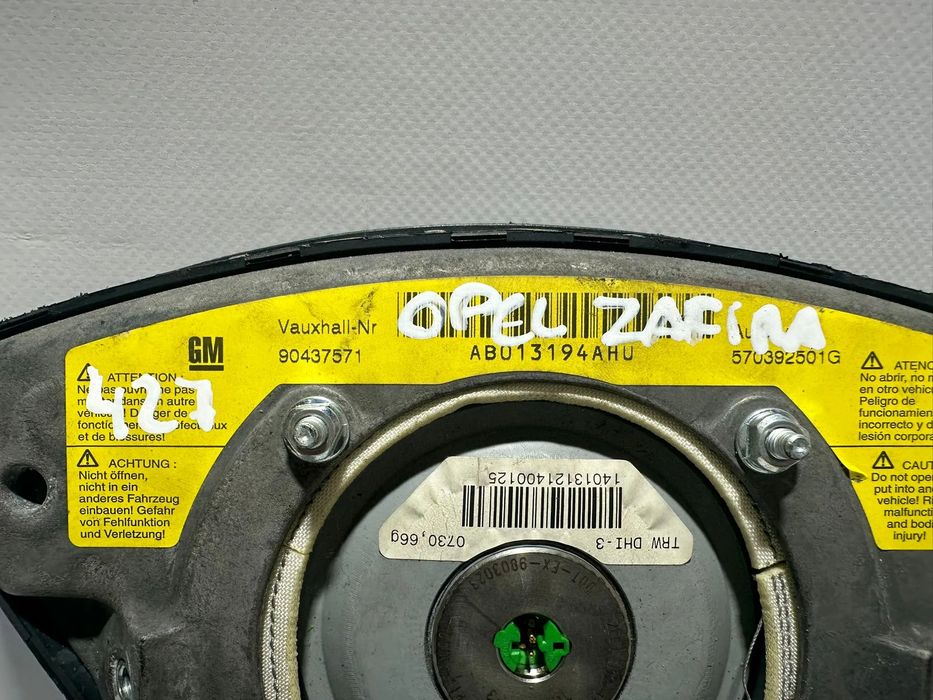 Airbag Volante Condutor GM Opel Astra Zafira 90437571 1998 - 2005