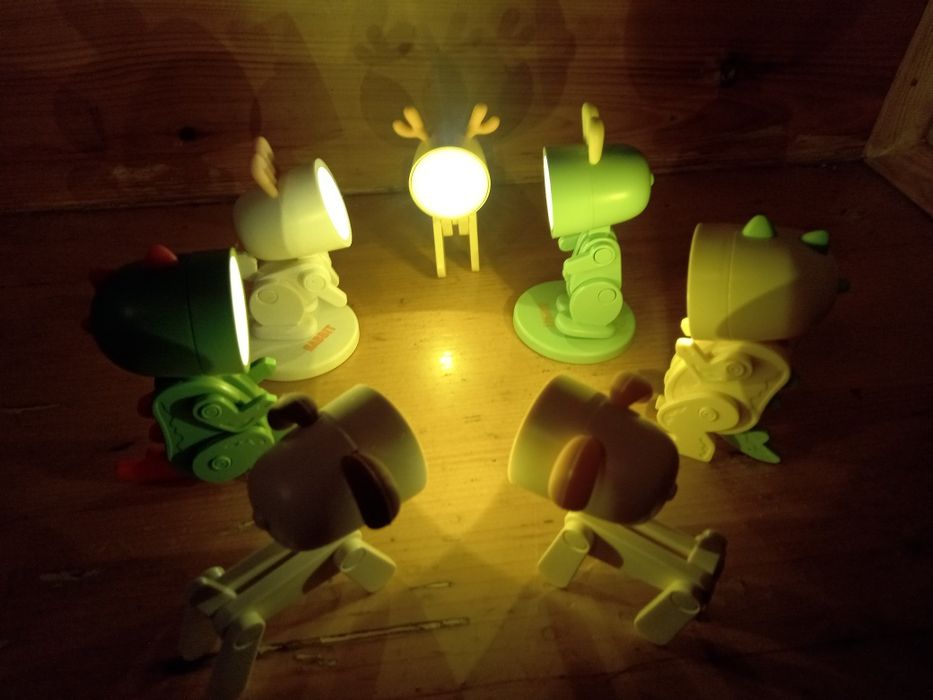 Нічник, ліхтарик: зайчик, олень, собачка