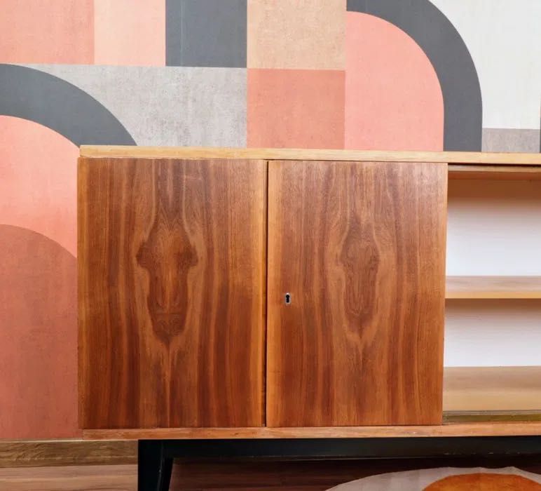 Komoda sideboard VAR B Włocławska Fabryka Mebli antyk vintage