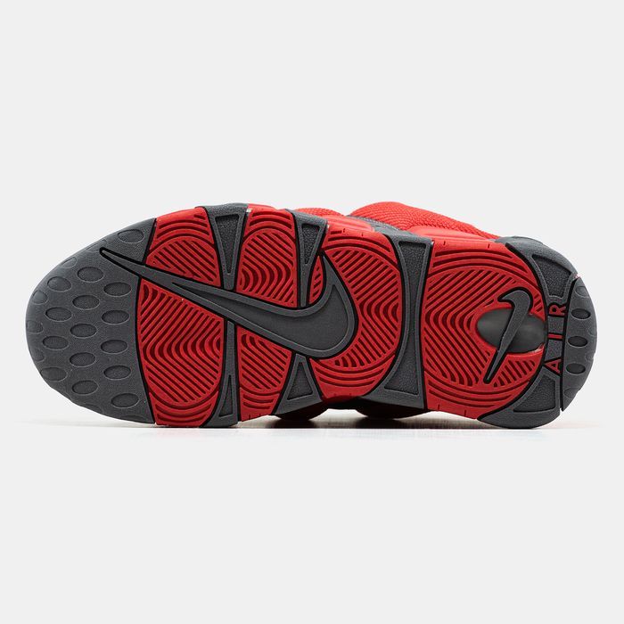 Кросівки Кроссовки Nike Air More Uptempo Low Grey Red Кросовки повсякденні