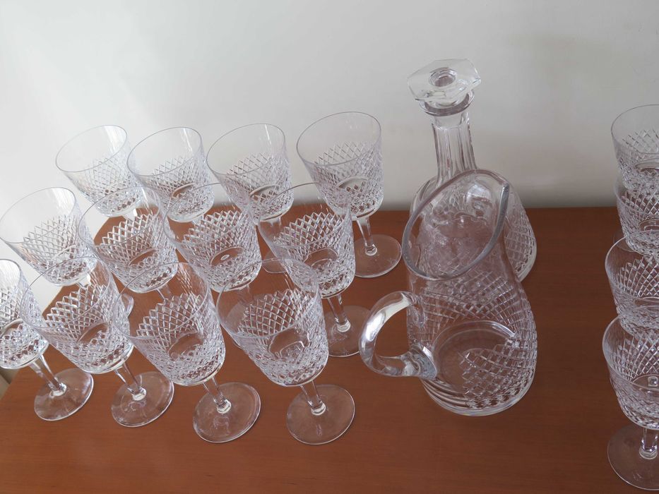 Serviço copos cristal Atlantis 62 peças