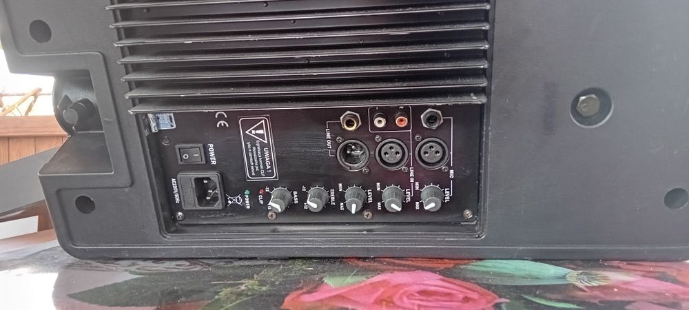 Dwa mikrofony plus kolumna.