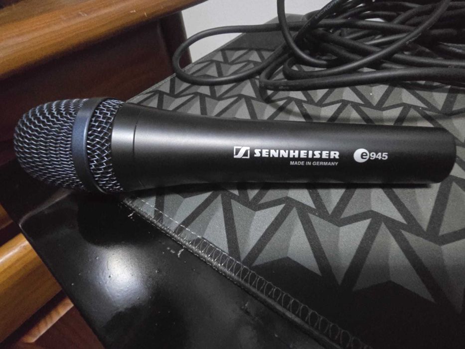 Microfone Sennheiser E945 Microfone com cabo de 5 Metros