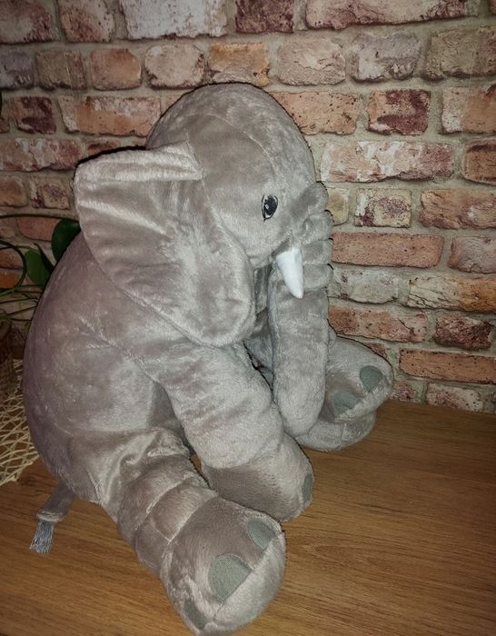 JÄTTESTOR duży słoń Ikea 60 cm maskotka pluszak