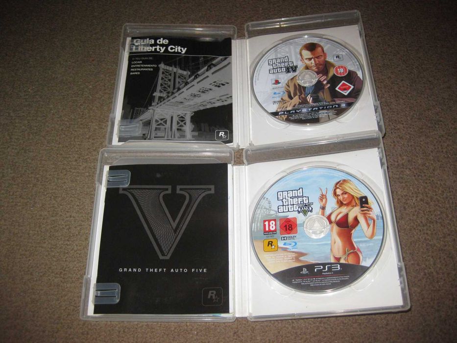 2 Jogos da Saga "Grand Theft Auto" para PS3/Completos!