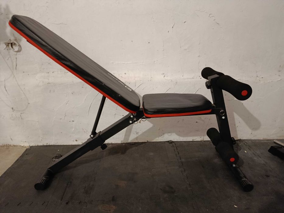 Ławka do ćwiczeń Hop-Sport HS-1030 z blokadą nóg