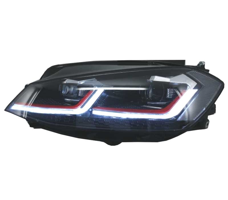 FARÓIS VOLKSWAGEN VW GOLF 7.5 17-19 FULL LED DINÂMICOS LOOK GTI