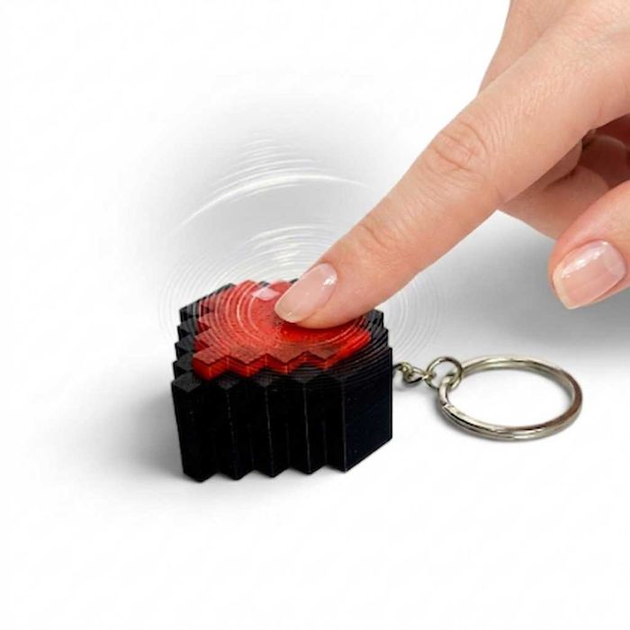Brelok Serce Minecraft Klikacz Antystresowy Fidget PLA