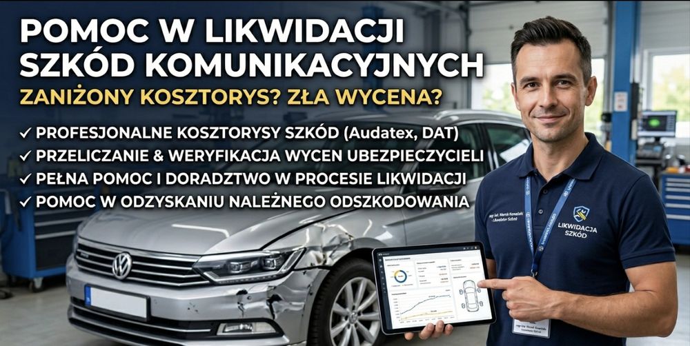 Kosztorysy Szkód | Weryfikacja Wycen | Wyższe Odszkodowanie | Kosztorysant | Współpraca z warsztatami