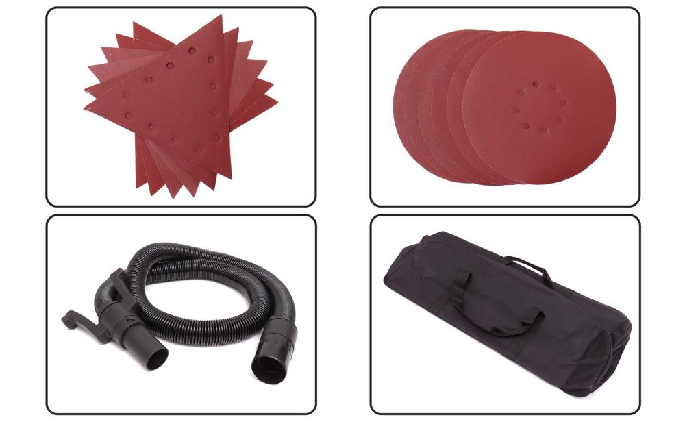 KRAFT&DELE Szlifierka Do Ścian Sufitów 710W Bezpyłowa 2 Pady KD1542