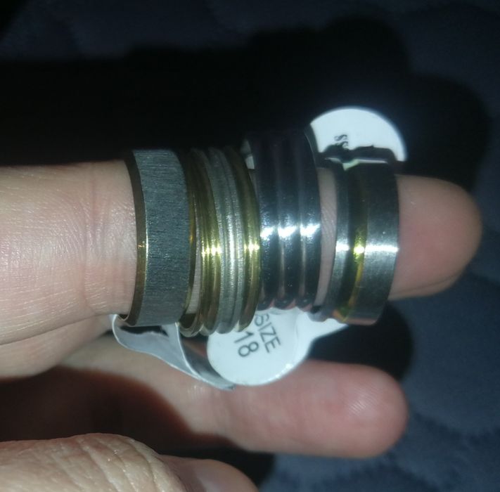 Lote de vários anéis, vários tamanhos