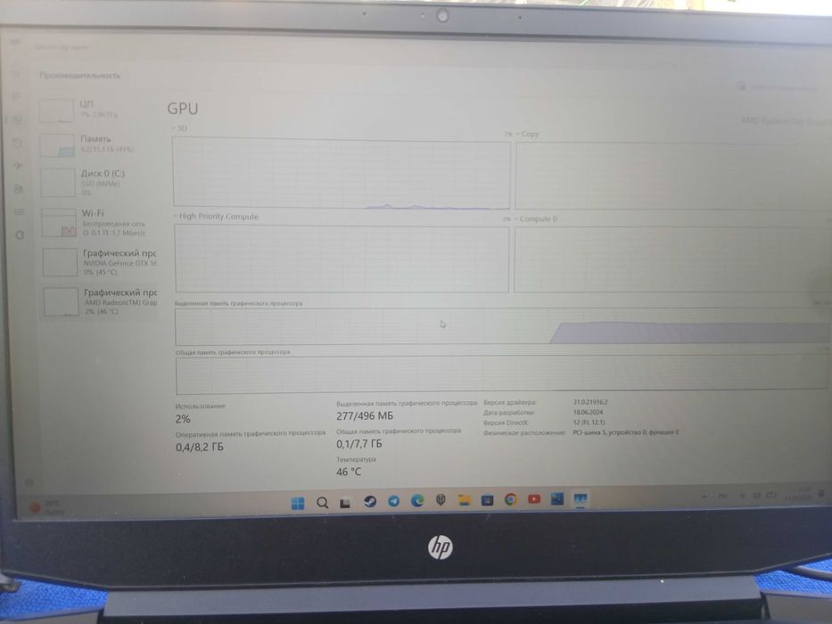 Игровой ноутбук Hp pavilion