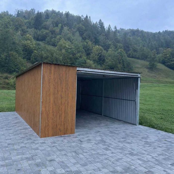 Garaż Blaszany 4x5 GRAFIT RAL 7016