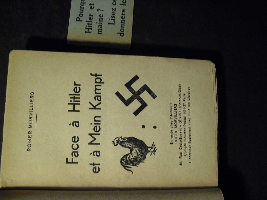Morvilliers (Roger);Face à Hitler et à Mein Kampf-1939