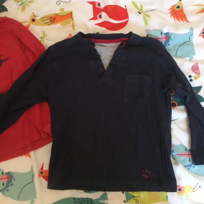 3 camisolas algodao, manga comprida - kiabi, zippy, mo