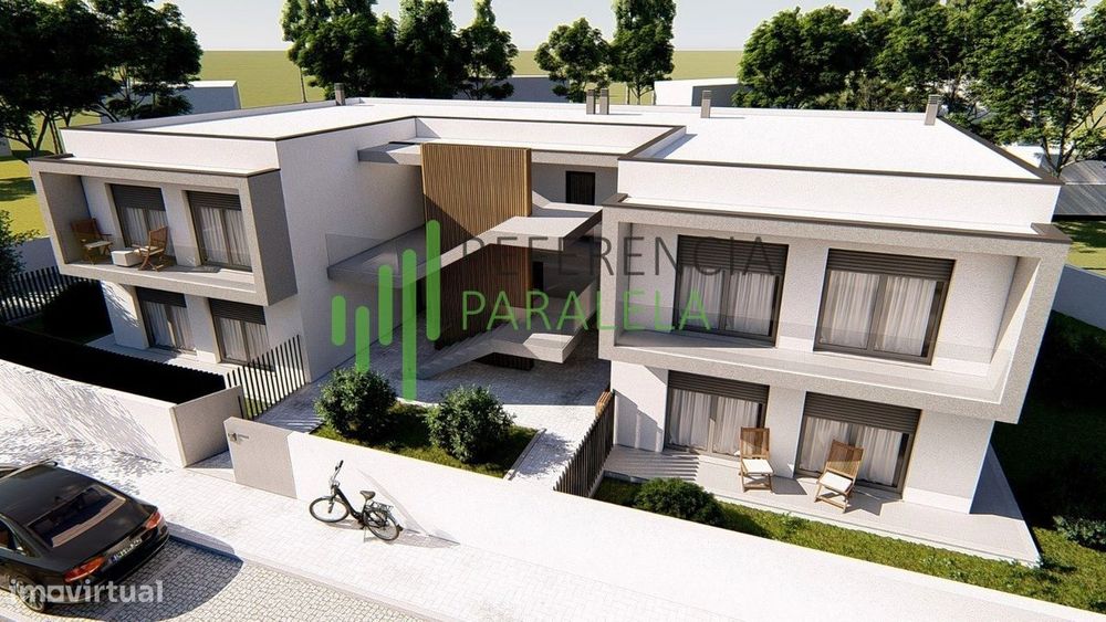 Apartamento T1 Moderno com Logradouro e Garagem em Vila Nova de Anh...