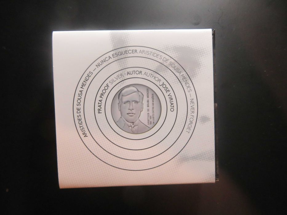 Moeda - 5 Euros - Aristides Sousa Mendes - Prata - Proof