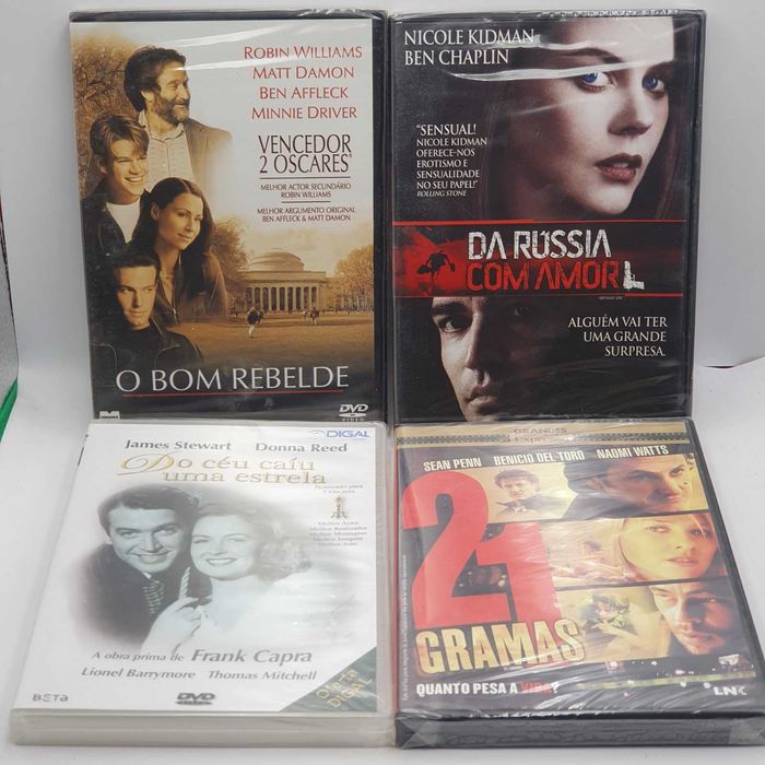 Lote 4/3 - Pack de 18 Filmes Novos e Selados em DVD - Ref. VI