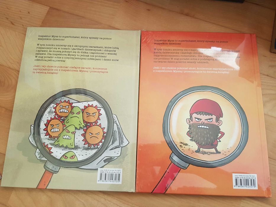 Na kłopoty inspektor Mysz Ratunku! Pomocy! Złość!  i Uwaga na zarazki!