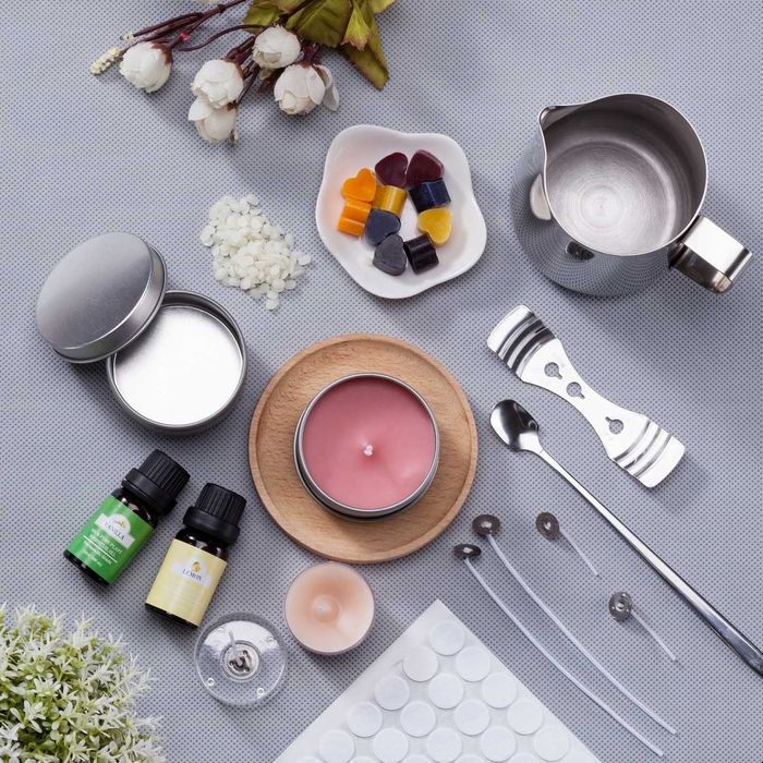 80w1 XXL Duży Zestaw Do Robienia świec Sojowych Wosk DIY Na Prezent