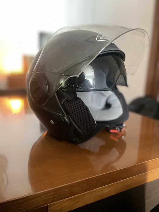 Capacete smk aberto com viseira interna