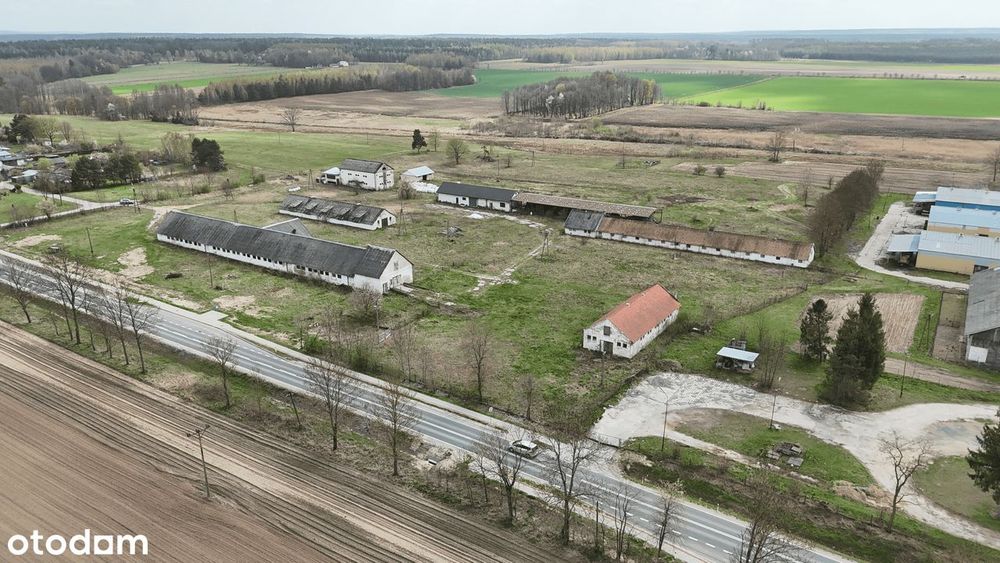 Teren pod inwestycję: Ferma/hodowla, budynki 3400 m² + 12,74 ha Gruntu