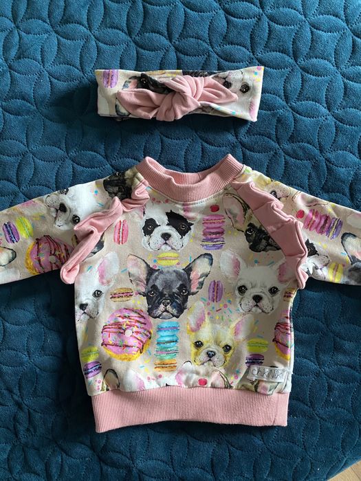 Bluza niemowlęca z opaską