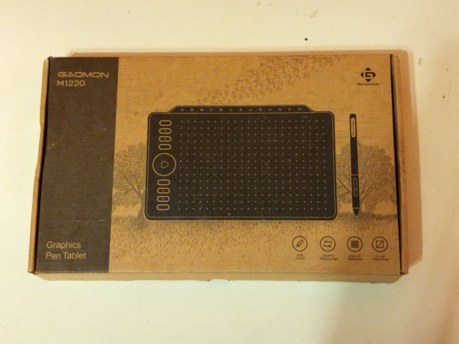 Графічний планшет GAOMON M1220, 10X6.25", 5080 LPI, 8192 levels