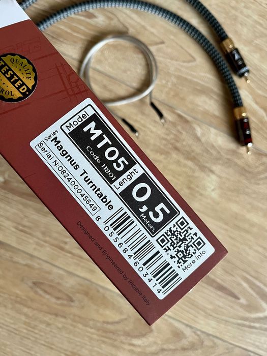 Ricable Magnus Turntable RCA (0.5 m) interkonekt gramofonowy