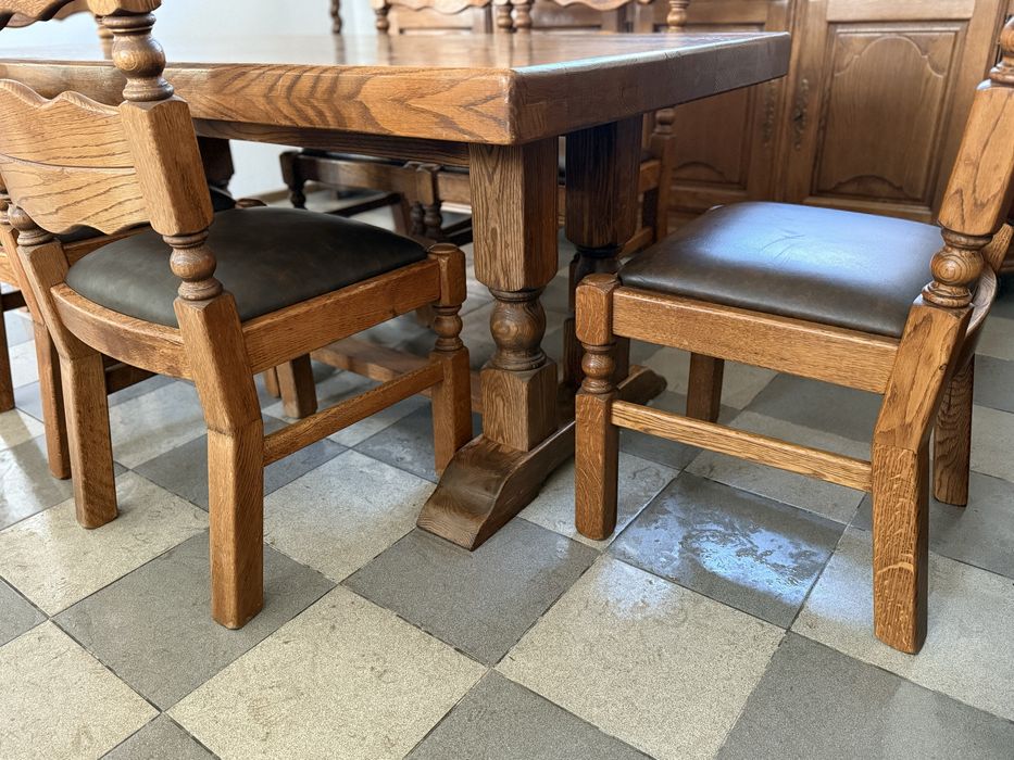 стіл прямокутний + 6 стільців