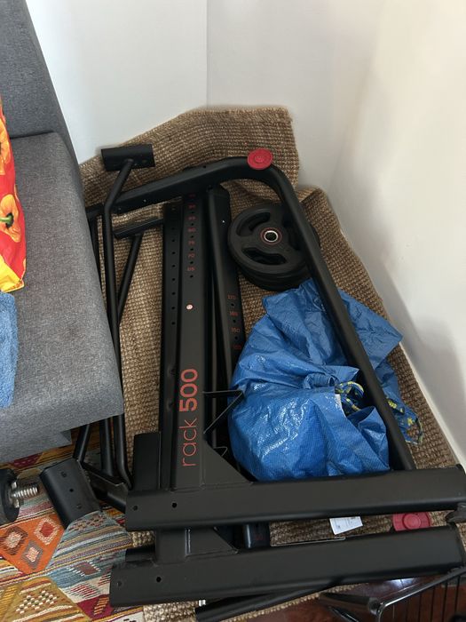 Rack de Musculação Decathlon Rack 500 + Barra 10kg