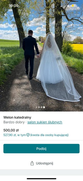 Welon katedralny bialy