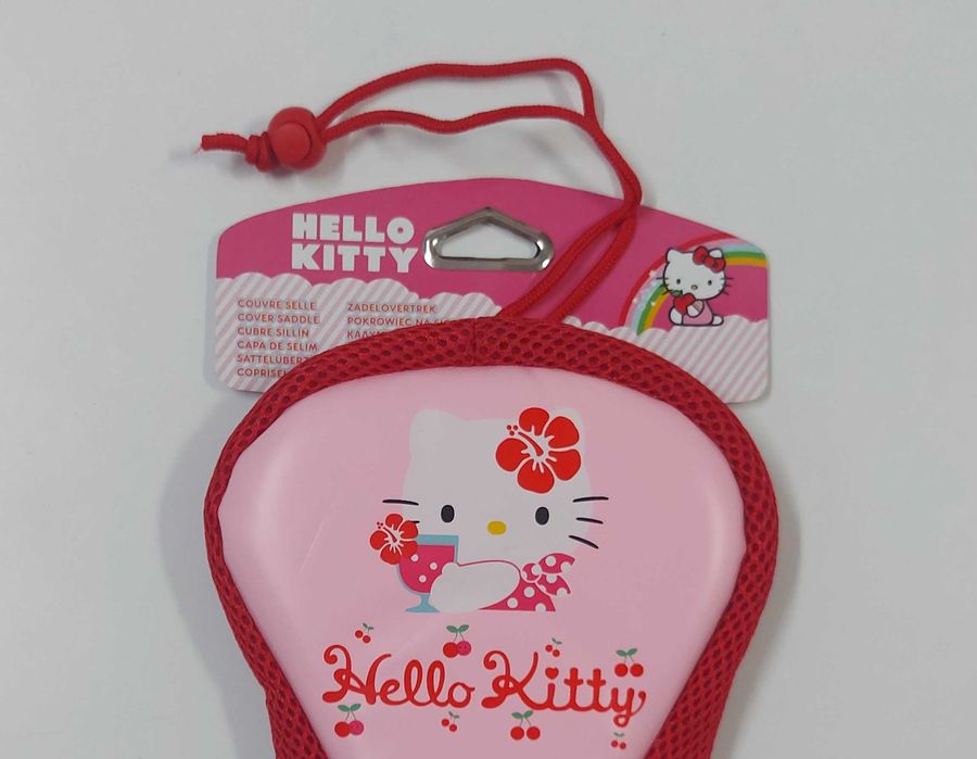 NOVO -Capa Selim de Bicicleta - Hello Kitty