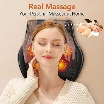 Masażer pleców karku z ogrzewaniem do ciała SHIATSU samochodowy24V230V