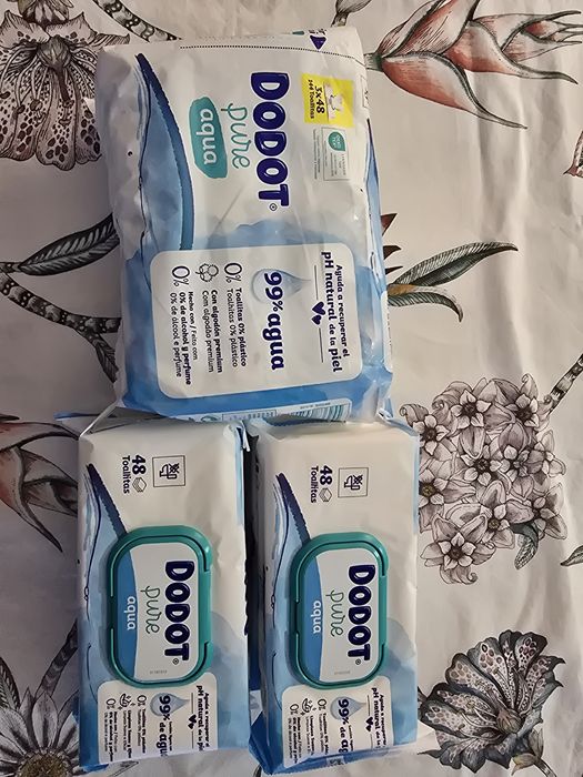 Toalhitas dodot água