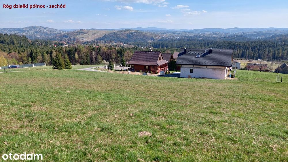 Widokowa działka budowlana 15a, asfaltowy dojazd, panorama gór PREMIUM - Widok 6