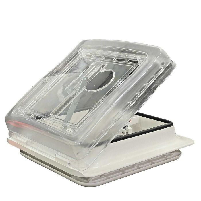 Clarabóia Carbest Cristal c/ventilador (28×28)(Autocaravana/Campervan)