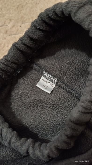 Теплий флісовий костюм George 98, мохровий чоловічок Next 98, 2-3 роки