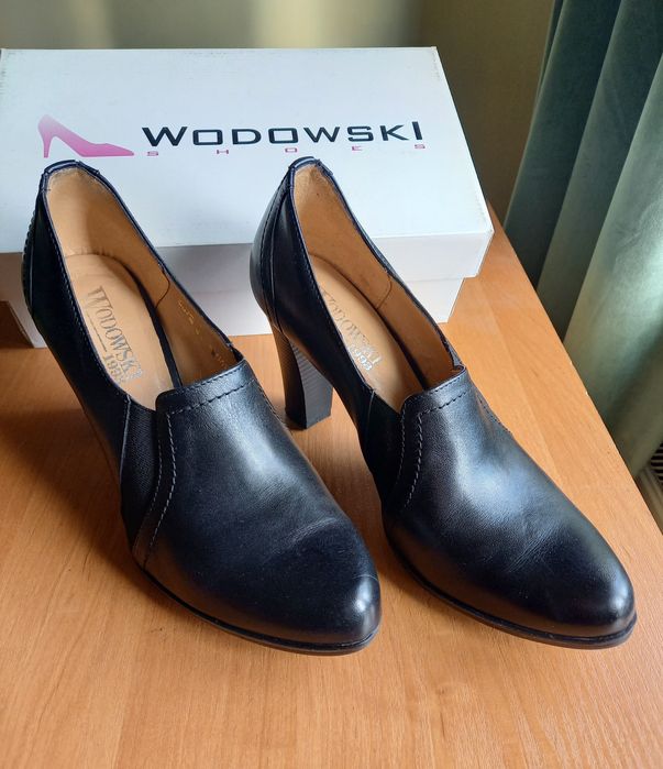 półbuty WODOWSKI całość skóra naturalna elegancka klasyka b. wygodne