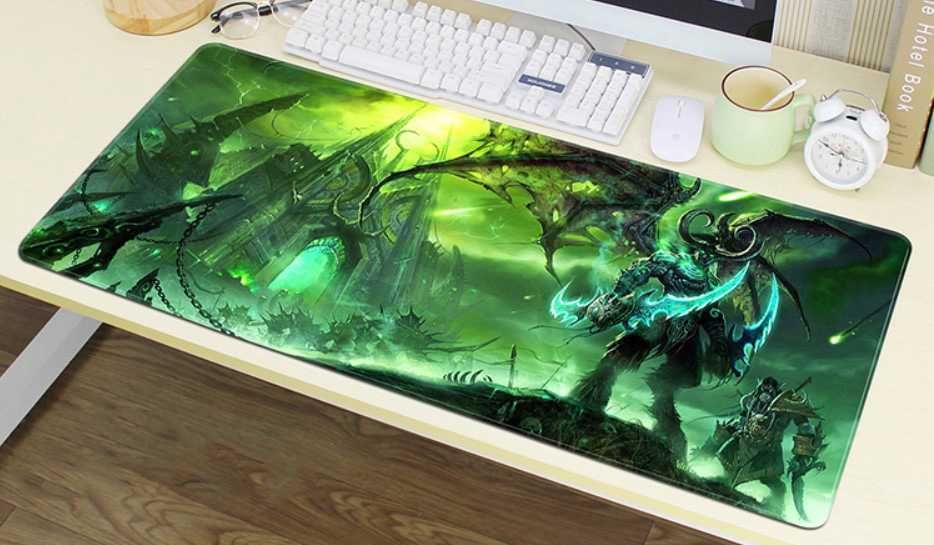 Большой коврик для мыши 800x300мм Dota 2 CS:GO Witcher WoW Рик и Морти