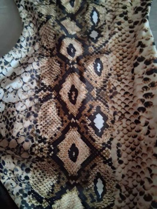 Fato de Banho Feminino Trikini Padrão Cobra