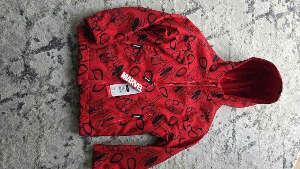 Cool Club, Kurtka softshell chłopięca z kapturem, Spider-Man roz. 122