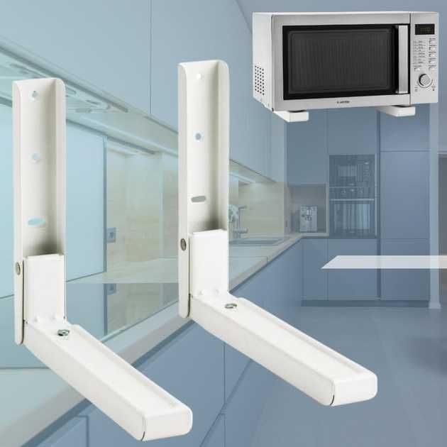 Кронштейн підставка для мікрохвильовки рейки на стіну V-Star 250х465мм