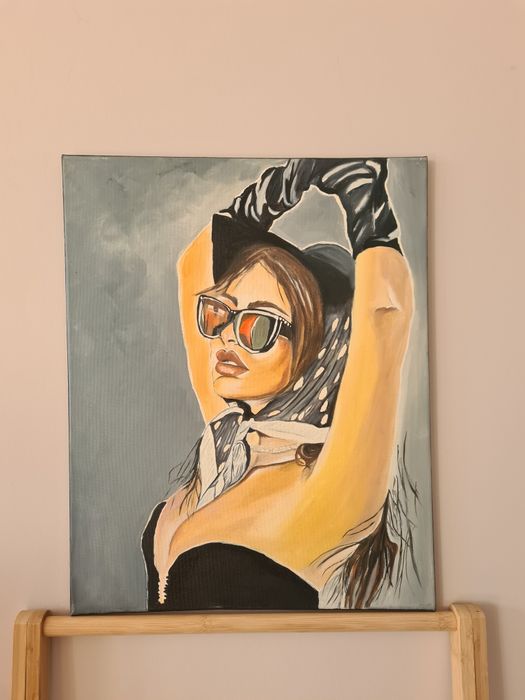 Obraz olejny na płótnie kobieta