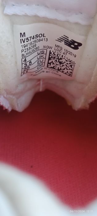 Sapatilha bebê new balance