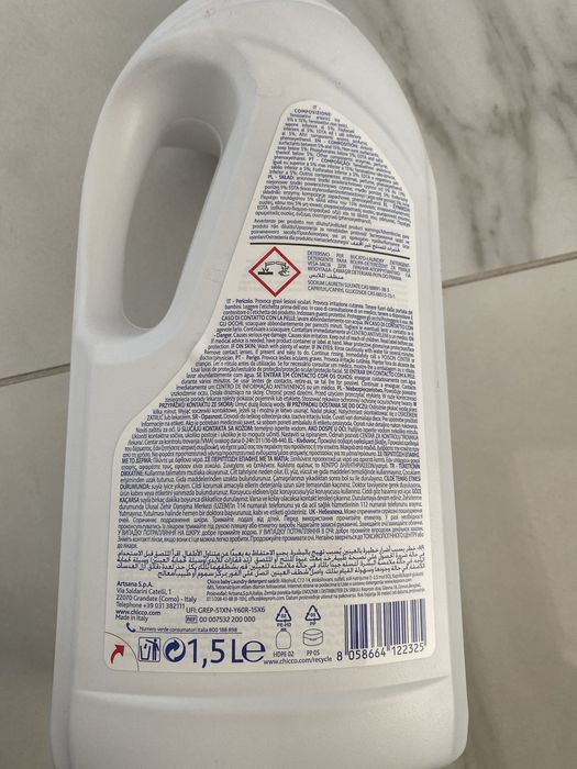 Detergente roupa bebé Chicco
