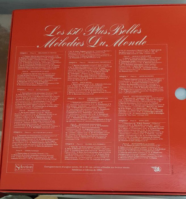 Coletânea Les 150 Plus Belles Mélodies du Monde – 8 LPs