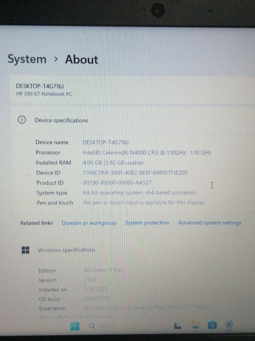 Portatil HP com Windows 11 pro e carregador64584888638082123