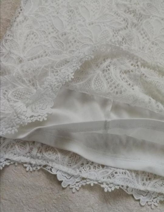 Брендова біла мереживна сукня Vila Clothes S-M