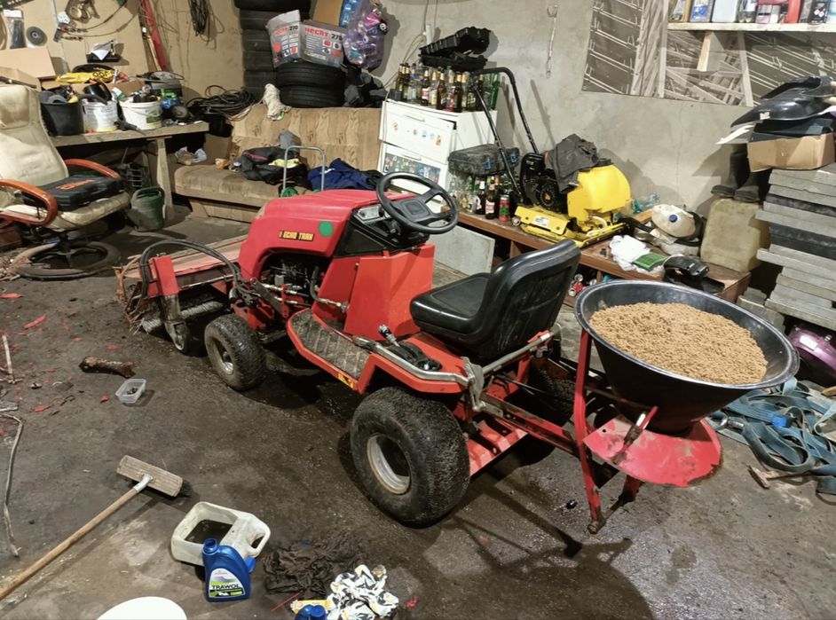 traktorek ogrodowy do odśnieżania countax echo trak